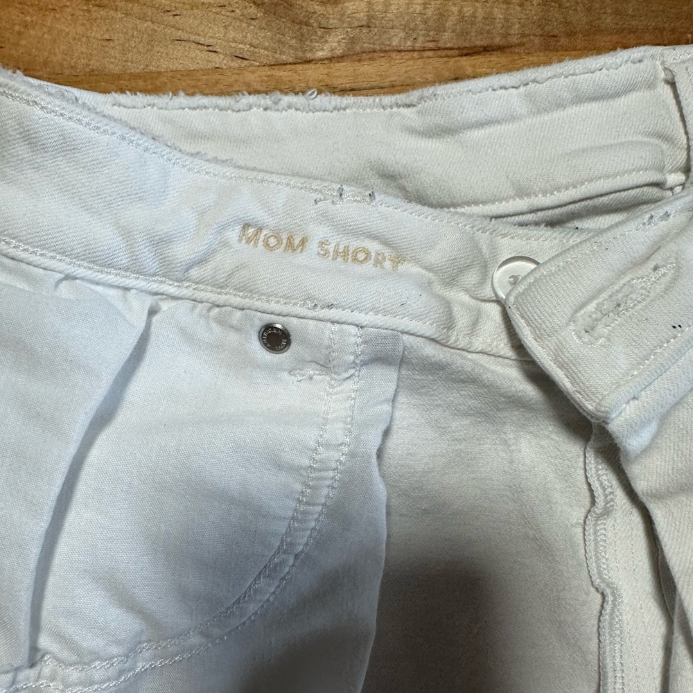 American Eagle Outfitters White Stretch Denim Shorts - Picture 5 of 7